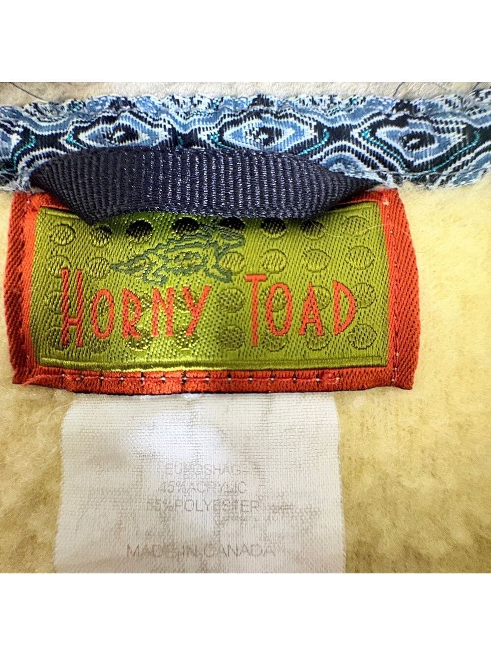 Vintage Horny Toad Euroshag Fleece Jacket M Earthy Gorpcore Granola Girl - Picture 10 of 16